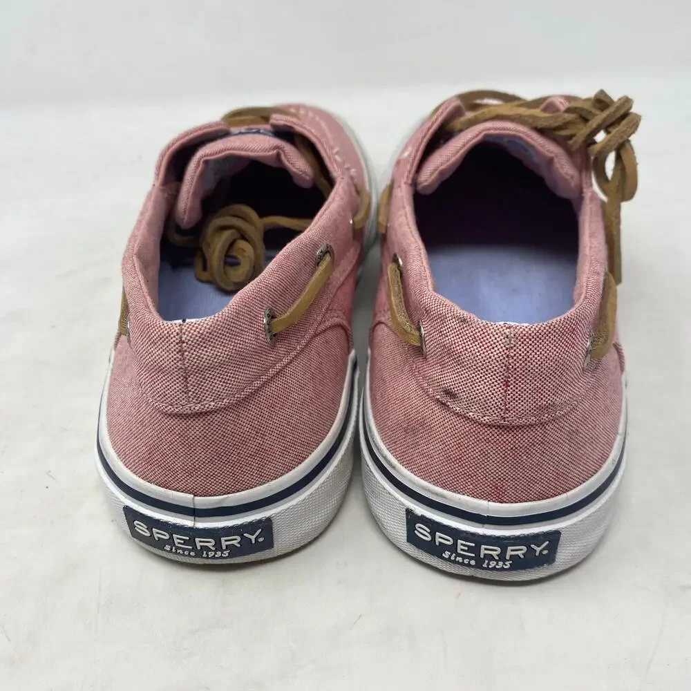 Sperry Bahama II Boat Shoes Shirt Red Pink Sneaker Mens Size 8